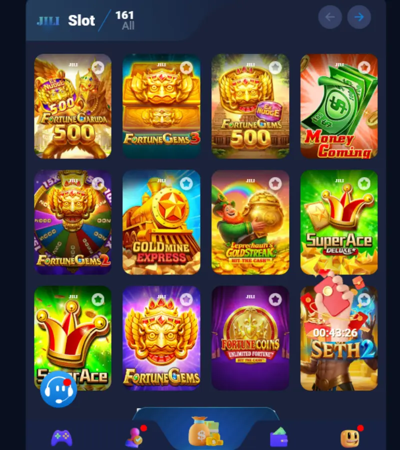 6NNN Game APK slot games showing available gaming titles