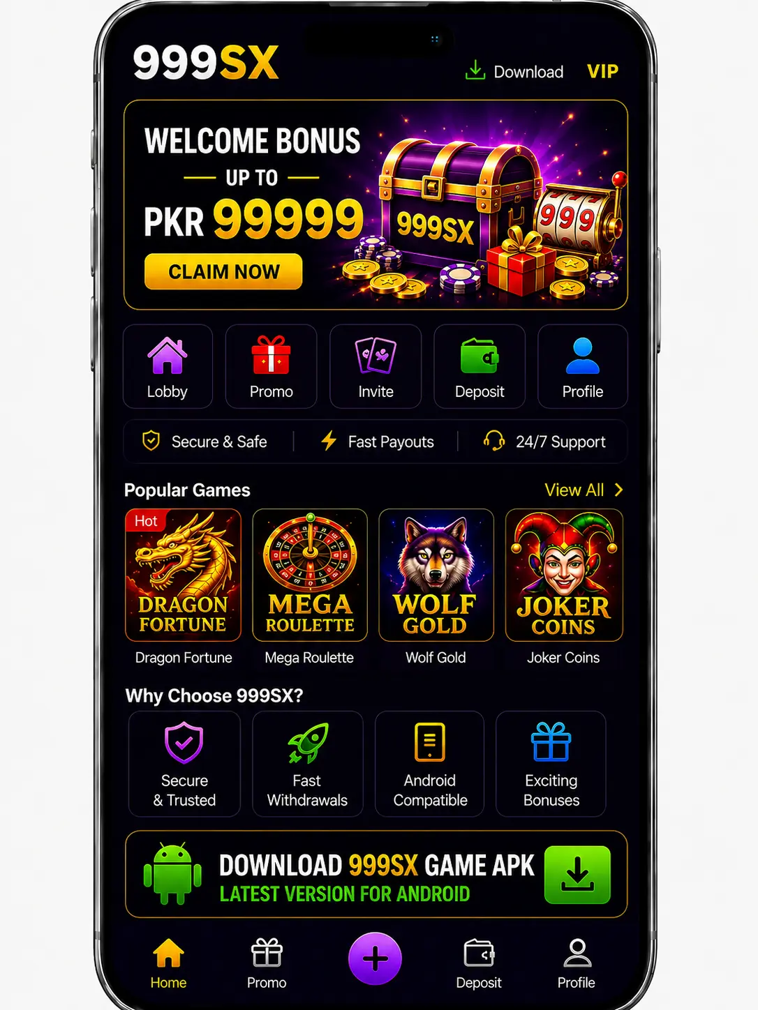 999SX Game APK for Android